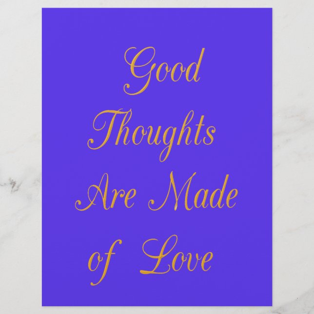 Blissful Reflections: Good Thoughts of Love (Front)