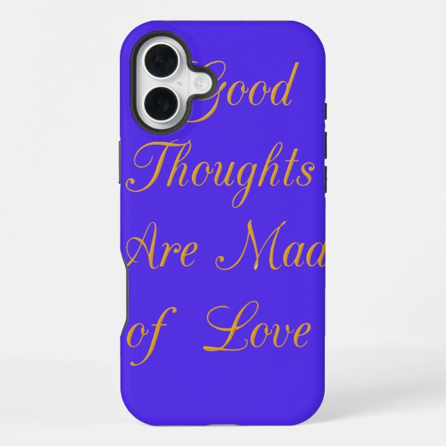 Blissful Reflections: Good Thoughts of Love iPhone Case (Back)
