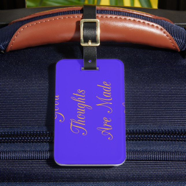 Blissful Reflections: Good Thoughts of Love Luggage Tag (Front Insitu 2)