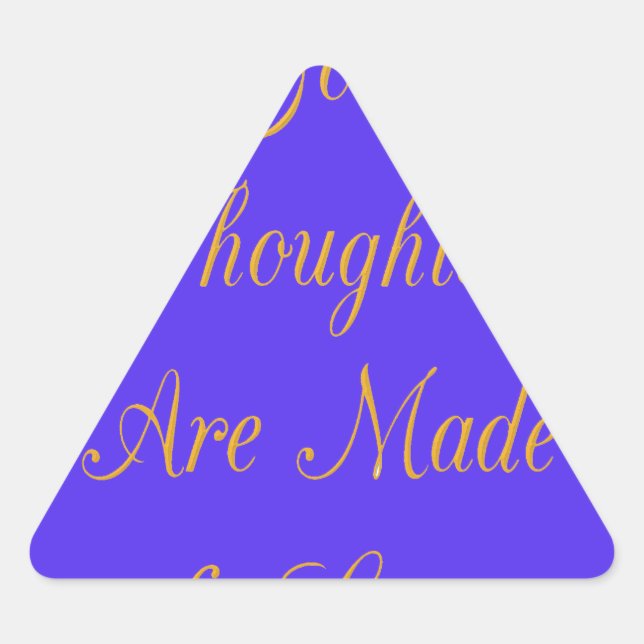 Blissful Reflections: Good Thoughts of Love Triangle Sticker (Front)