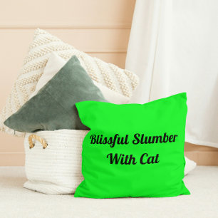 Blissful Slumber With Cat Personalised Pet Animal Cushion