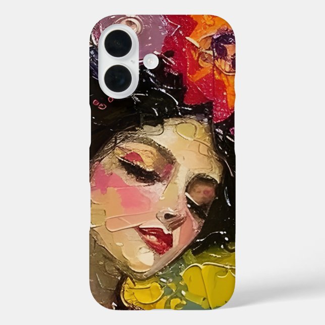 Blissful Woman in Kimono Case-Mate iPhone Case (Back)