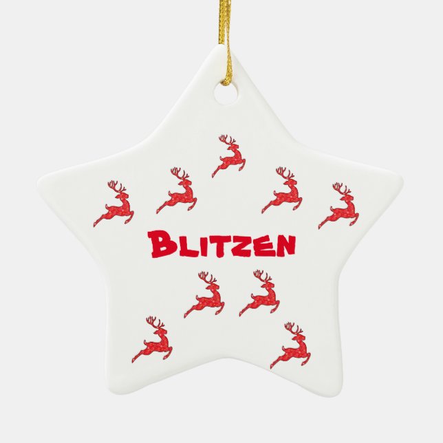  Blitzen - Ornament (The Reindeers) (Back)