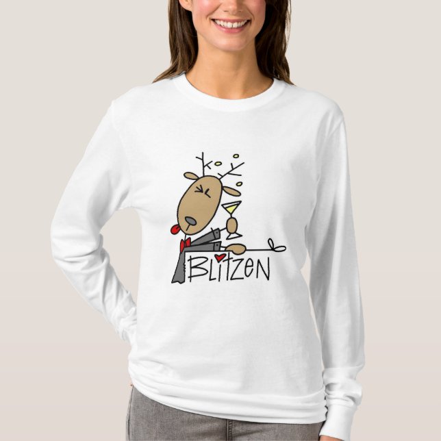 Blitzen Reindeer T-shirts and Gifts (Front)