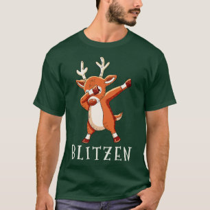 BLITZEN Santas Reindeers Family Matching Christmas T-Shirt