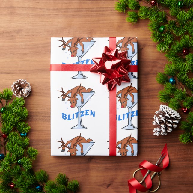 Blitzen Wrapping Paper (Holiday Gift)