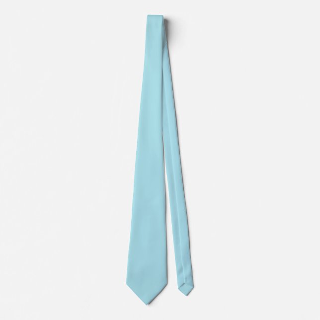 Blizzard Blue Solid Color Tie (Front)
