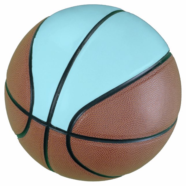 Blizzard Blue Solid Colour Basketball (Angled)