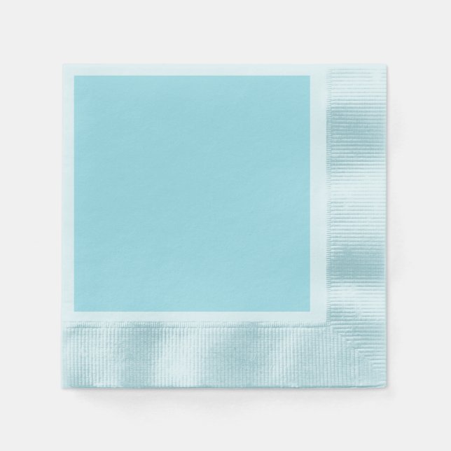 Blizzard Blue  (solid colour)   Napkin (Front)