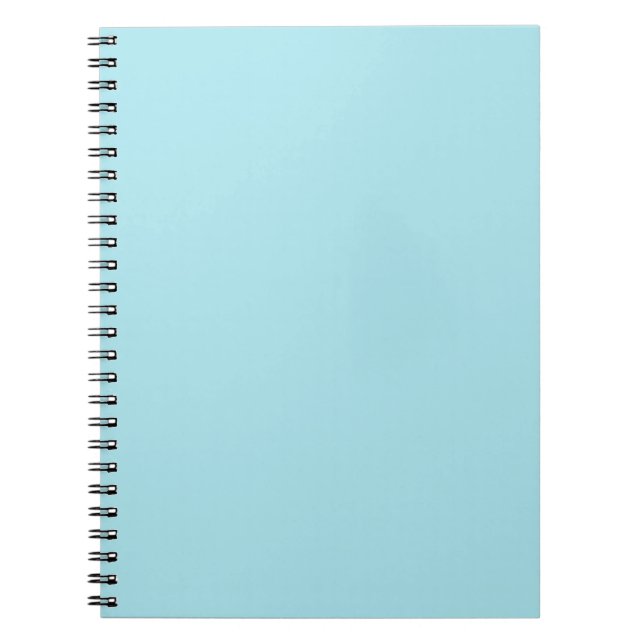 Blizzard Blue  (solid colour)   Notebook (Front)