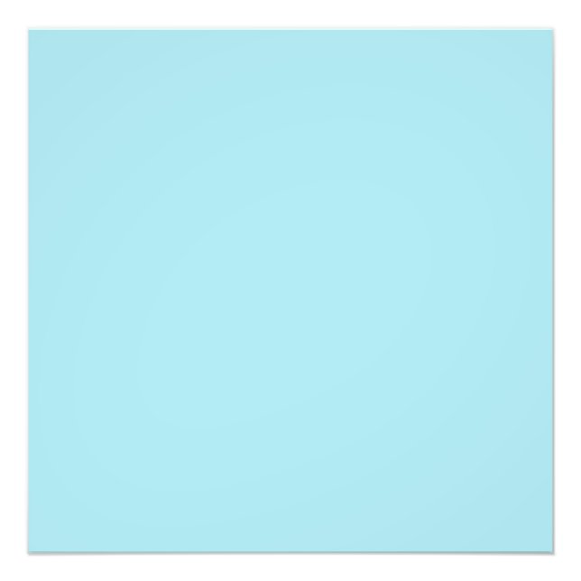 Blizzard Blue  (solid colour)   Photo Print (Front)