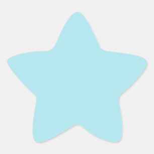 Blizzard Blue (solid colour) Star Sticker