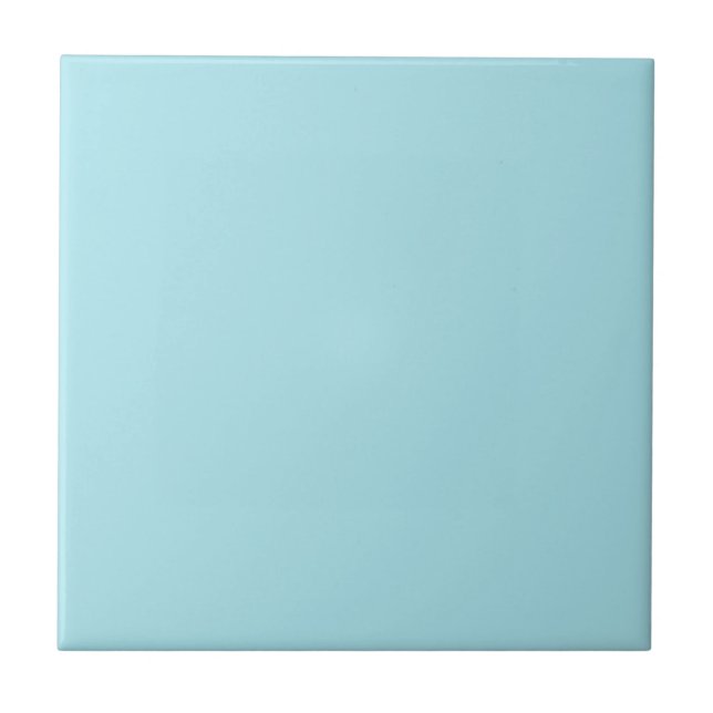 Blizzard Blue Solid Colour Tile (Front)