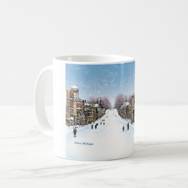 Blizzard of 1978 art coffee mug (Front Left)