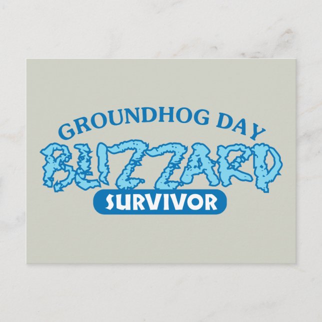Blizzard Survivor Postcard (Front)