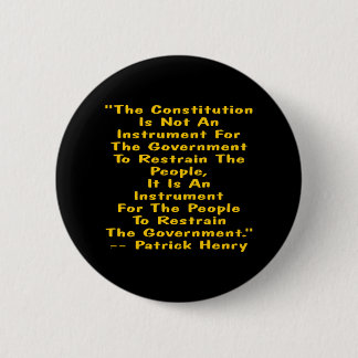 blk_Constitution_Restrain_Government 6 Cm Round Badge