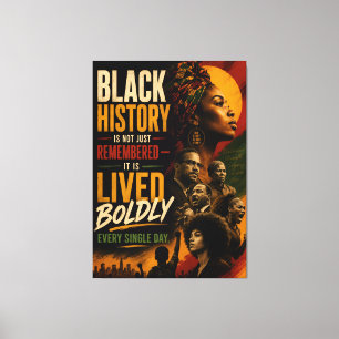 Blk Excellent Quote 2nd Canvas Print