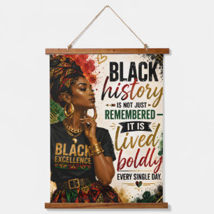 Blk Excellent Quote Hanging Tapestry