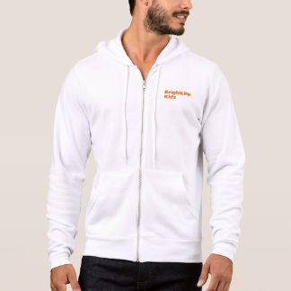 BLK men's zip hoodie - white
