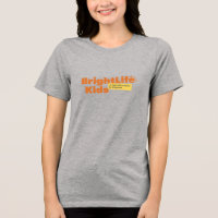 BLK women's t-shirt: grey with logo
