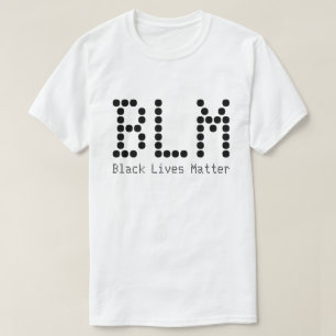 BLM Black Lives Matter Name And Text Customisable T-Shirt