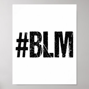 #blm Black Lives Problem Inspirational Vintage Ret Poster
