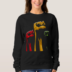 BLM Fist Black History Month BLM Melanin Pride Pan Sweatshirt