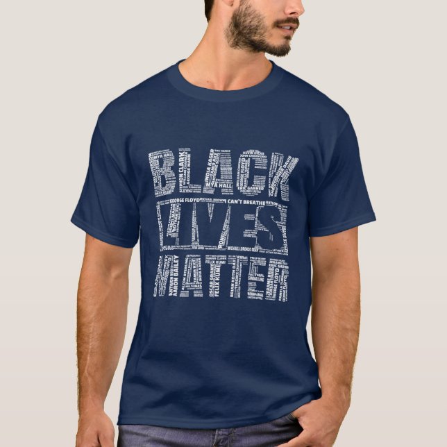 BLM Fist Say Their Names #blacklivesmatter T-Shirt (Front)