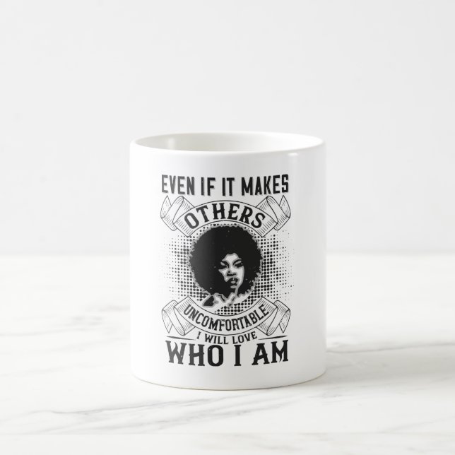 BLM - I will love who I am Coffee Mug (Center)
