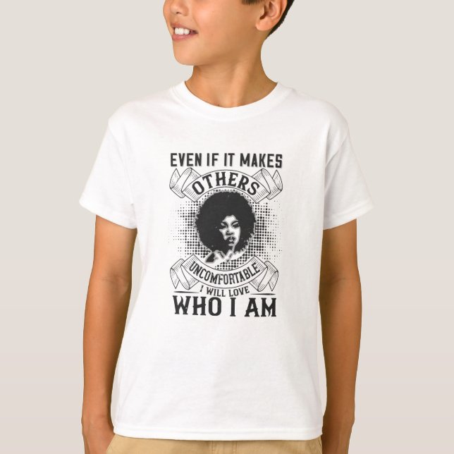 BLM - I will love who I am T-Shirt (Front)