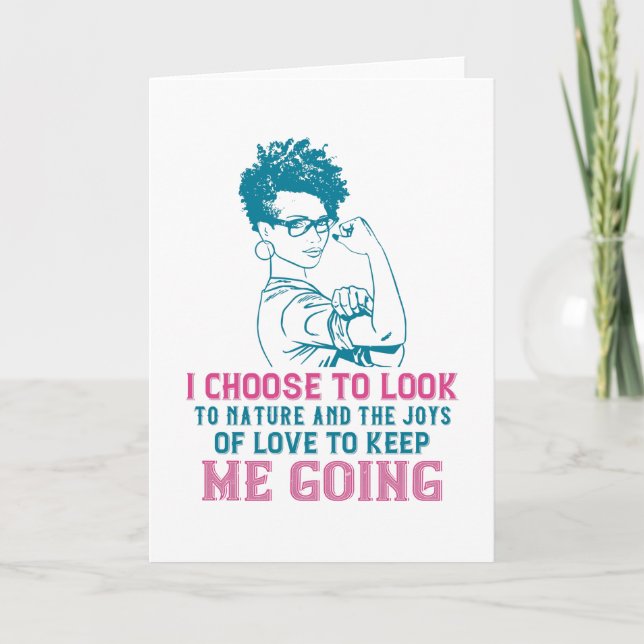 BLM - Love And Nature Keep Me Going Card (Front)