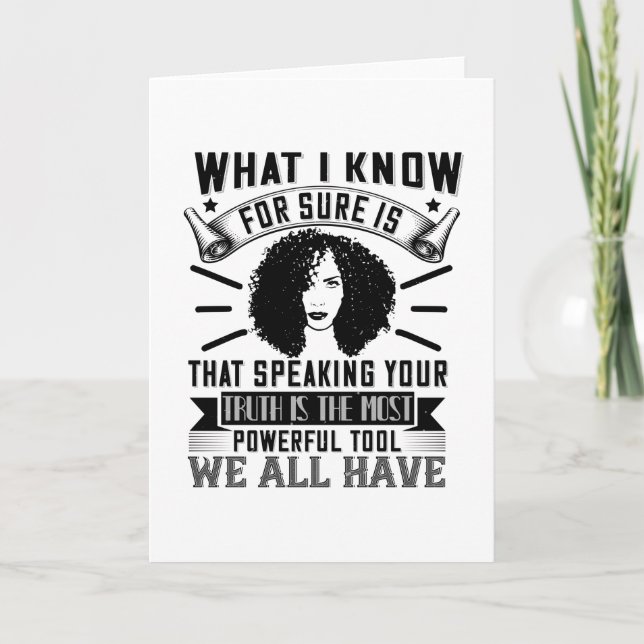 BLM - Speaking your truth is powerful Card (Front)