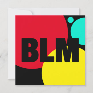 BLM We Stand Together Custom Colours Square Card