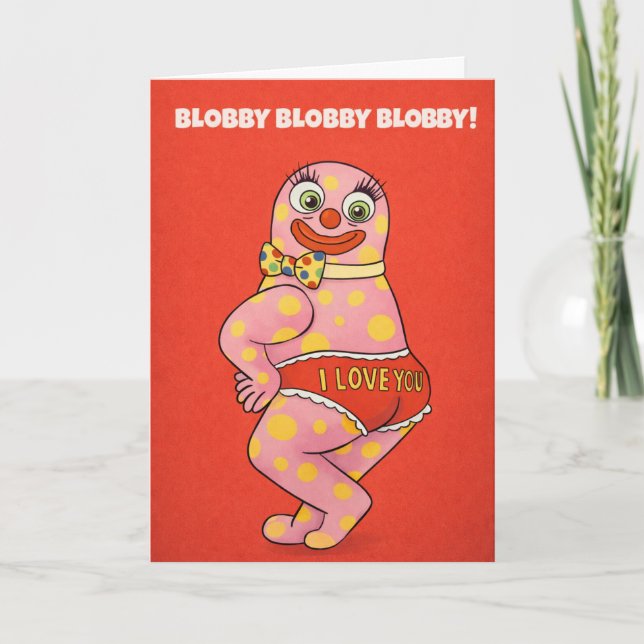 Blobby Blobby Blobby! Holiday Card (Front)