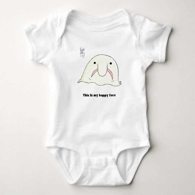 Blobfish Baby Bodysuit (Front)
