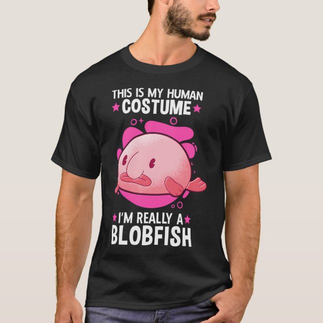 Blobfish costume meme ugly blobfish T-Shirt (Front)