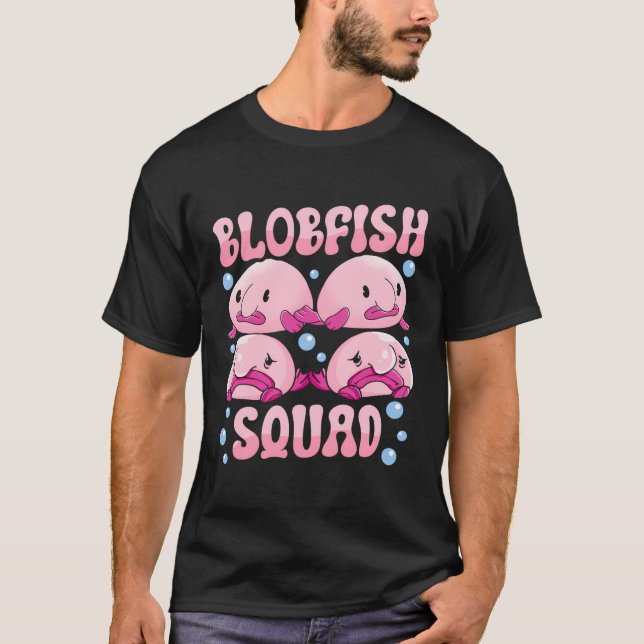Blobfish Costume - Ugly Blob Fish Face - Funny Blo T-Shirt (Front)