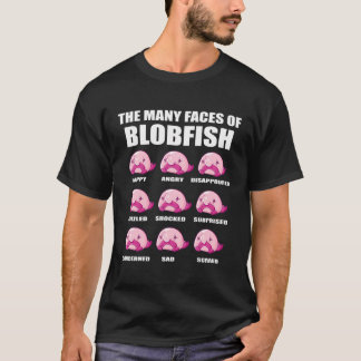 Blobfish Costume - Ugly Blob Fish Face - Funny Blo T-Shirt