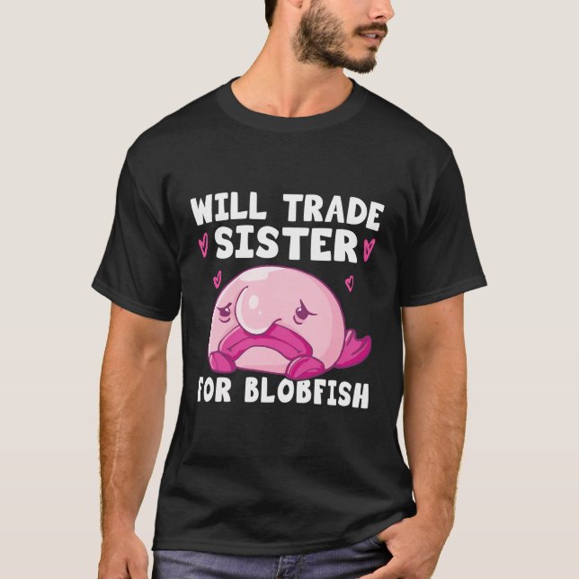 Blobfish Costume - Ugly Blob Fish Face - Funny Blo T-Shirt (Front)