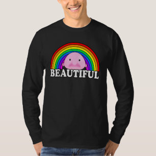 Blobfish Is Beautiful Blobfish Meme Rainbow T-Shirt