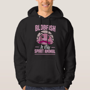 blobfish is my spirit animal for a meme animal blo hoodie
