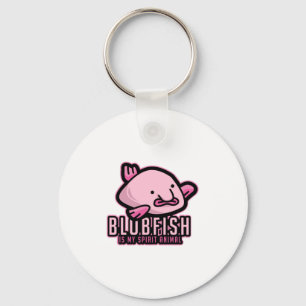 Blobfish Is My Spirit Animal Ugly Fish Animal Gift Key Ring