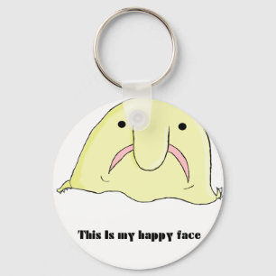 Blobfish Key Ring