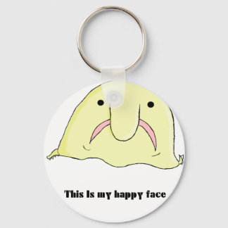 Blobfish Key Ring