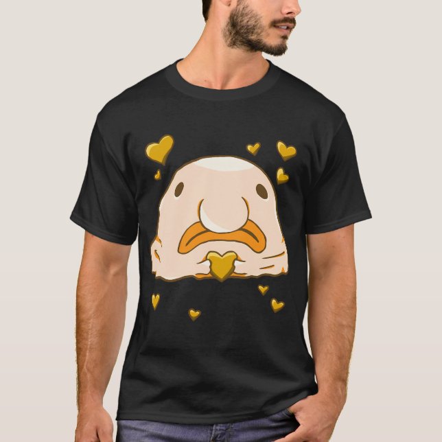 Blobfish Love (Orange) T-Shirt (Front)