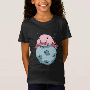Blobfish Moon Astronaut Gift Kids Blobfish T-Shirt