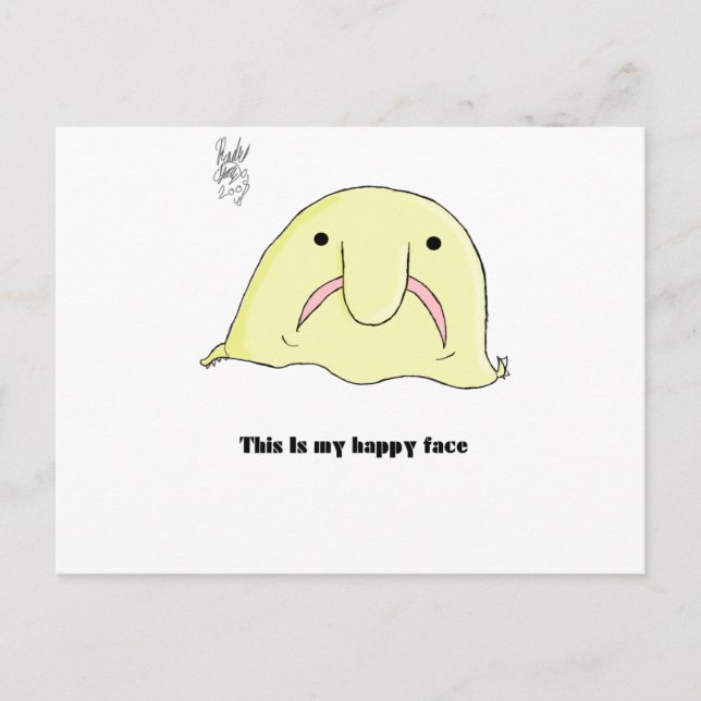 Blobfish Postcard (Front)