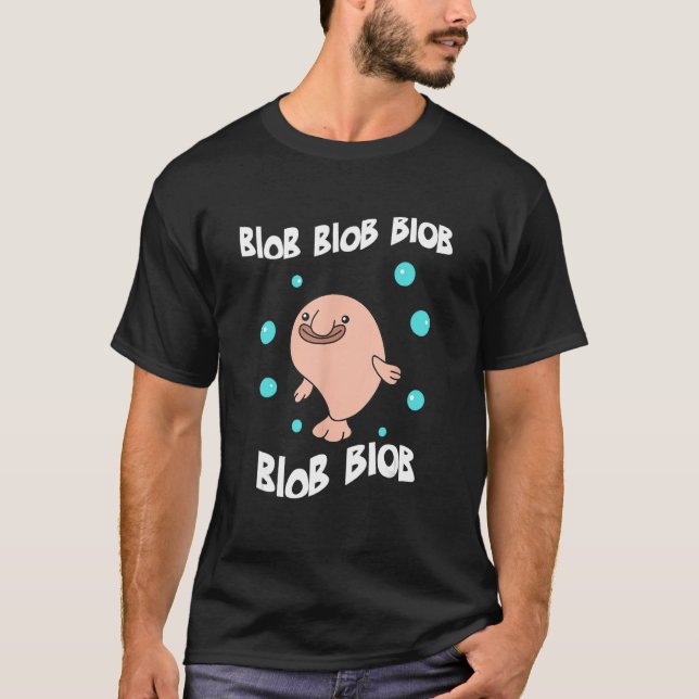 Blobfish Shirt Funny Pink Blobfish aquarium sea oc (Front)