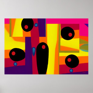 Blobula Ken Gauge Abstract Surrealism Poster