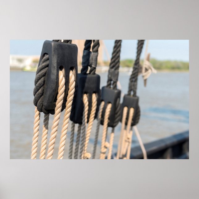 Block And Tackle Of A Ship Poster (Front)